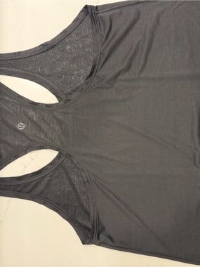 lululemon athletica Charcoal black Racerback Tank